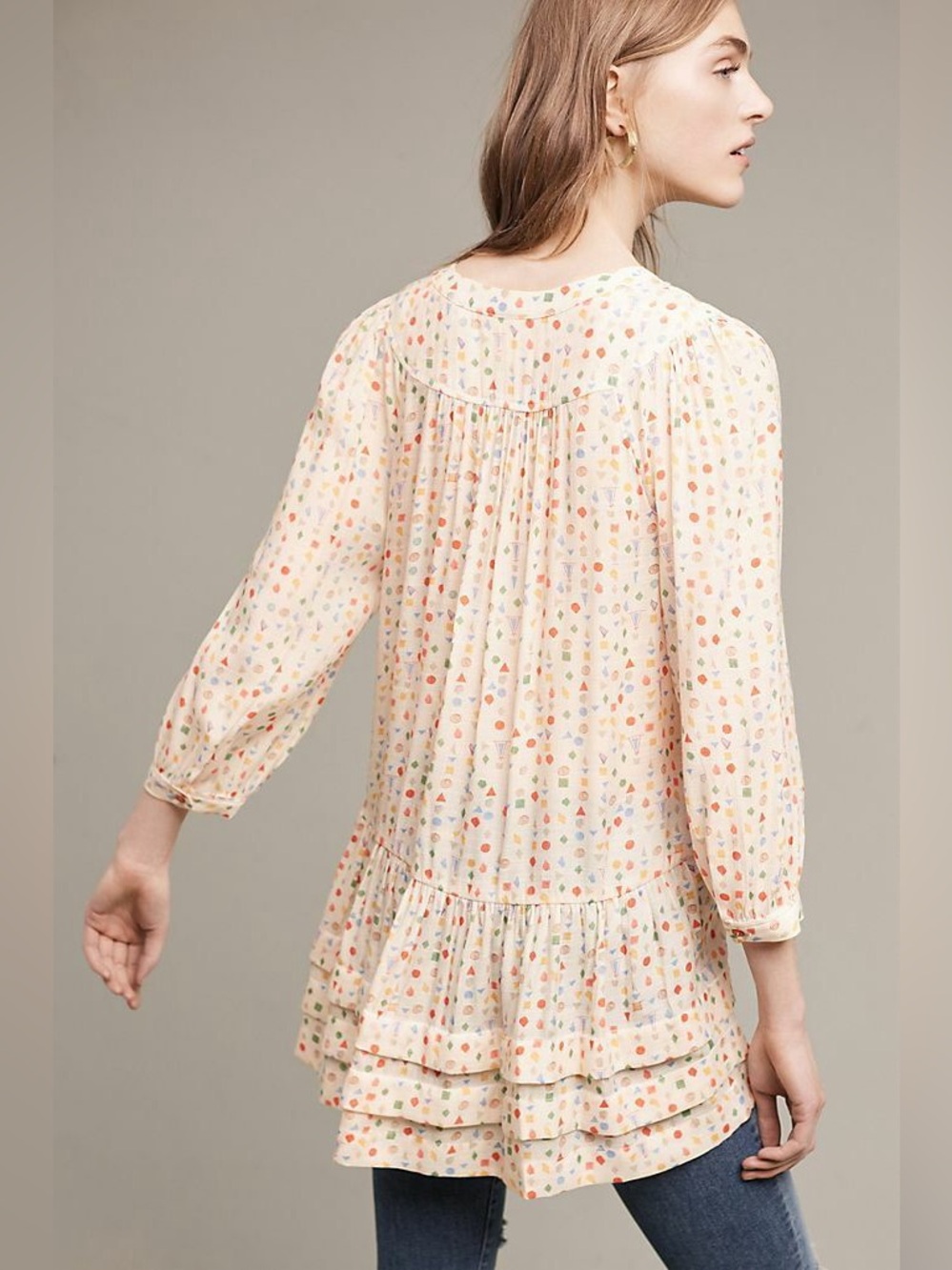 Anthropology Mauve Paccia tunic size small - Picture 2 of 5